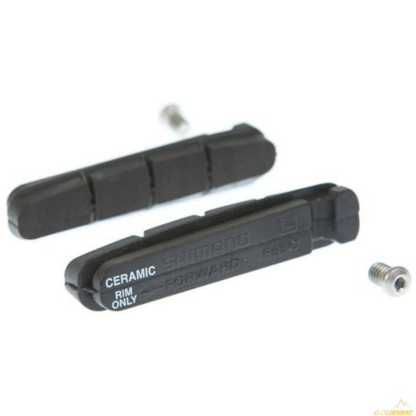 Тормозные резинки SHIMANO R55C для обода с керамич. покрытием кассетн. фиксация (комплект)