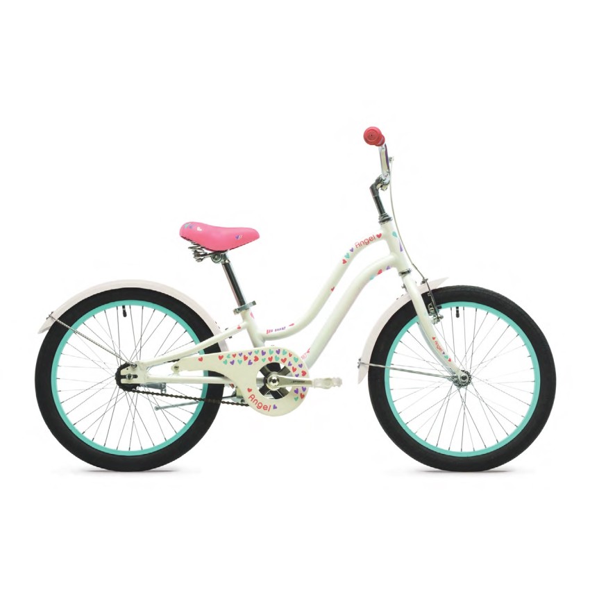 Велосипед 20" Pride Angel белый / розовый 2018