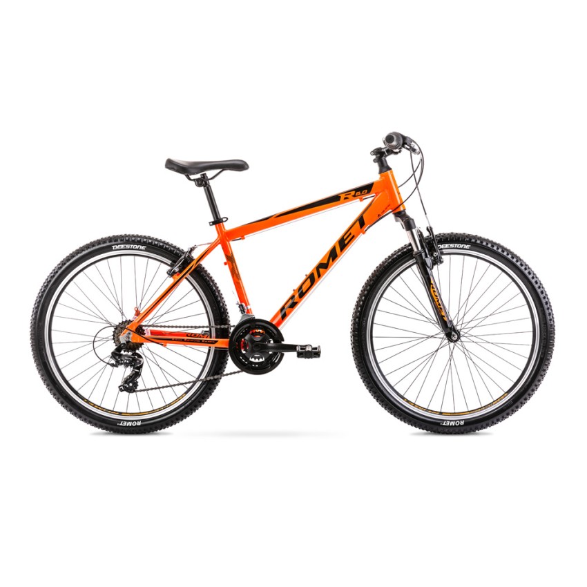 Велосипед ROMET Rambler R6.0 26" оранжевый 2021 рама S 14"