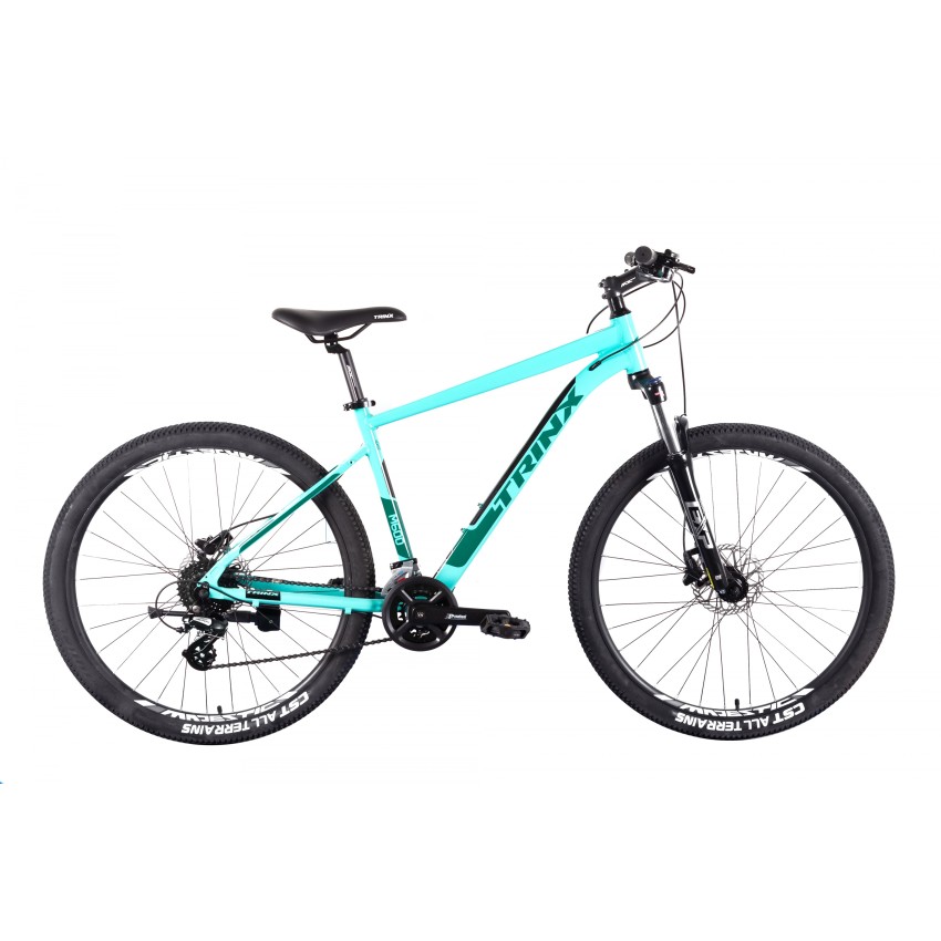Велосипед 27,5" Trinx M600 Elite 2022 рама-21" Cyan-Black-Green (10700115)