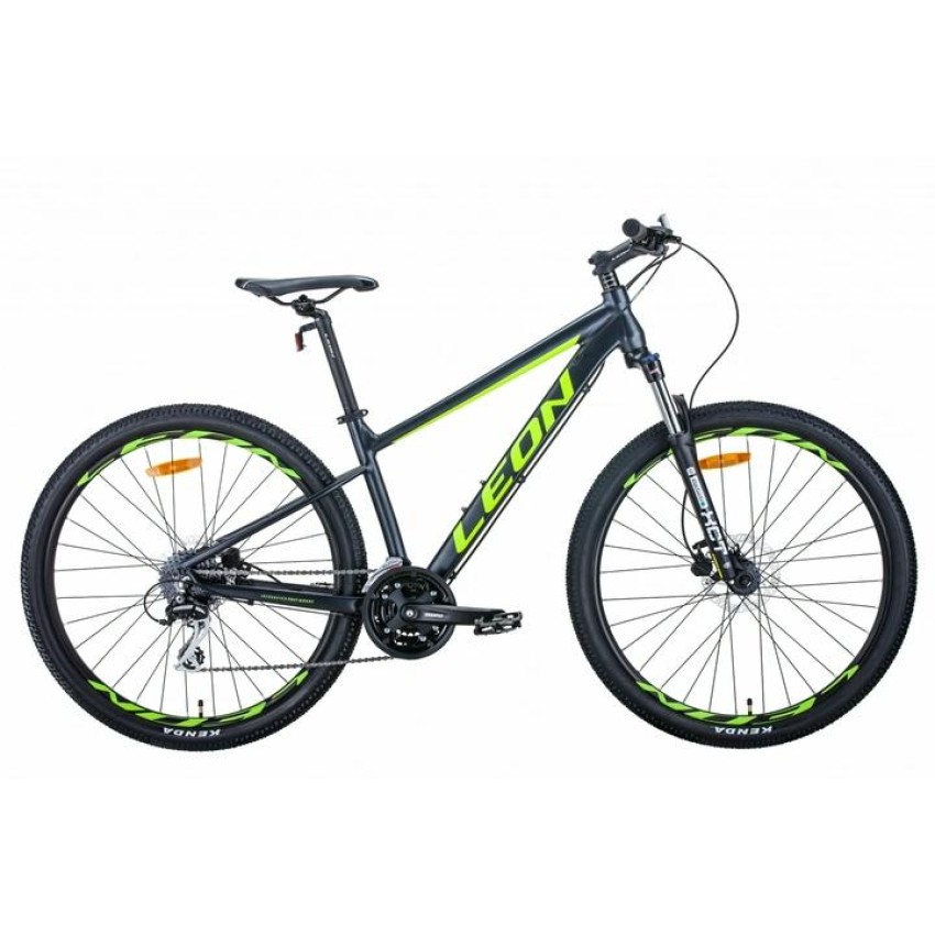 Велосипед 27,5" LEON XC-80 AM Hydraulic lock out HDD 2021 рама - 20" (антрацитово-желтый с черным)