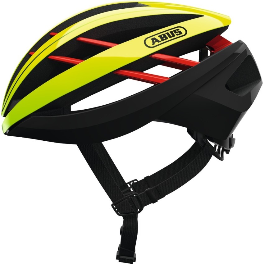 Велосипедний шолом ABUS AVENTOR чорно-жовто-червоний L