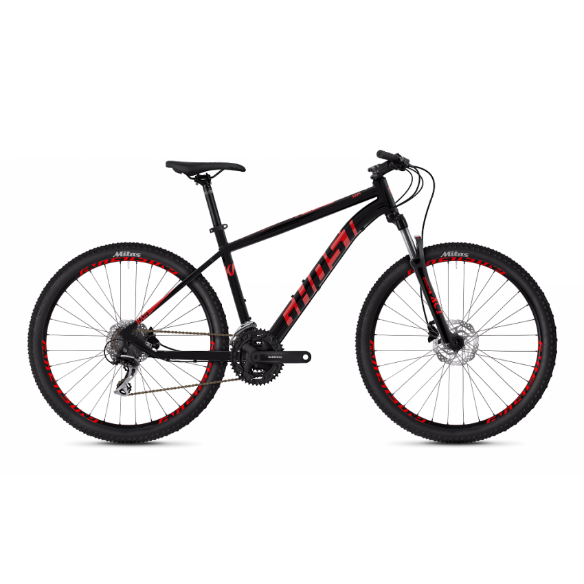 Велосипед Ghost Kato 2.7 27.5", рама L, черно-красный, 2020