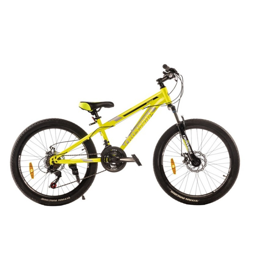 Велосипед 24" CrossBike Storm Рама-13" желтый