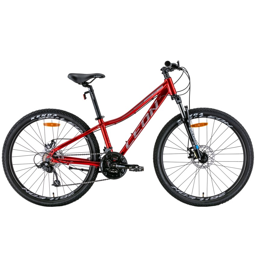 Велосипед 26" LEON SUPER JUNIOR AM DD 2022 рама - 13" (красный с серым)