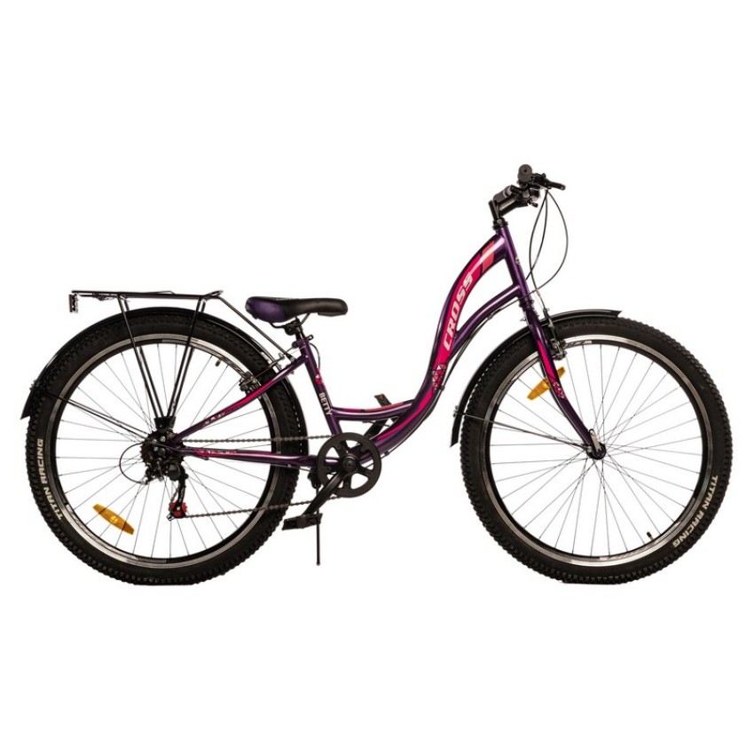 Велосипед 26" Cross Betty Рама-13" фиолетово-розовый