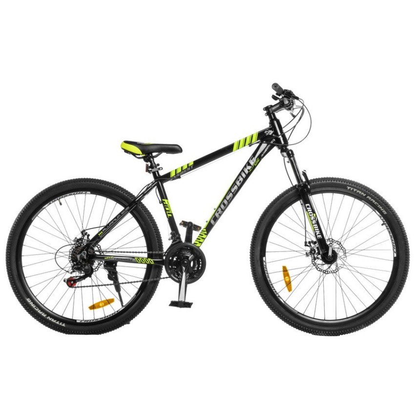 Велосипед 27,5" CrossBike Everest Рама-17" черно-желтый