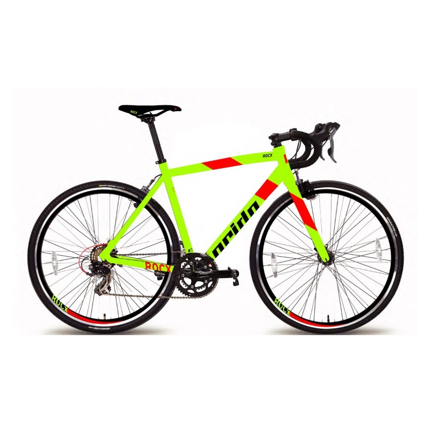 Велосипед 28" Pride RoCX 8.1 рама - 54 см лайм / красный 2018