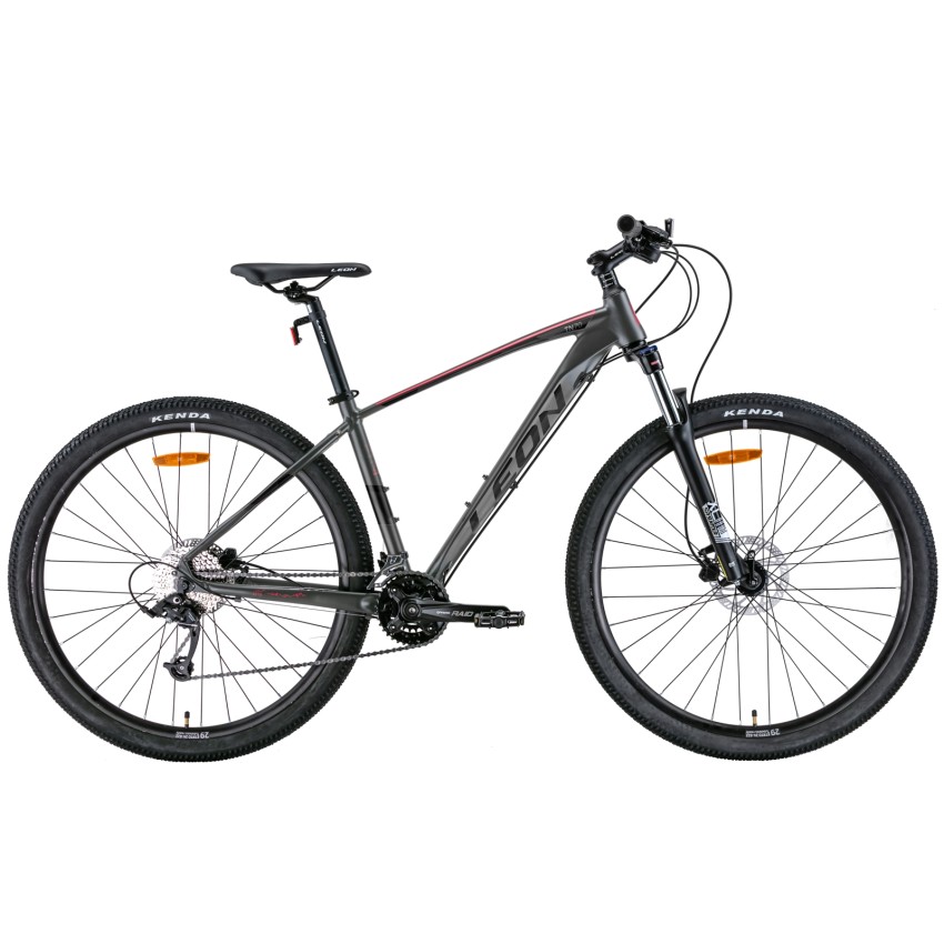 Велосипед 29" LEON TN-70 AM Hydraulic lock out HDD 2022 рама - 21" (графитовый с черным и красным)