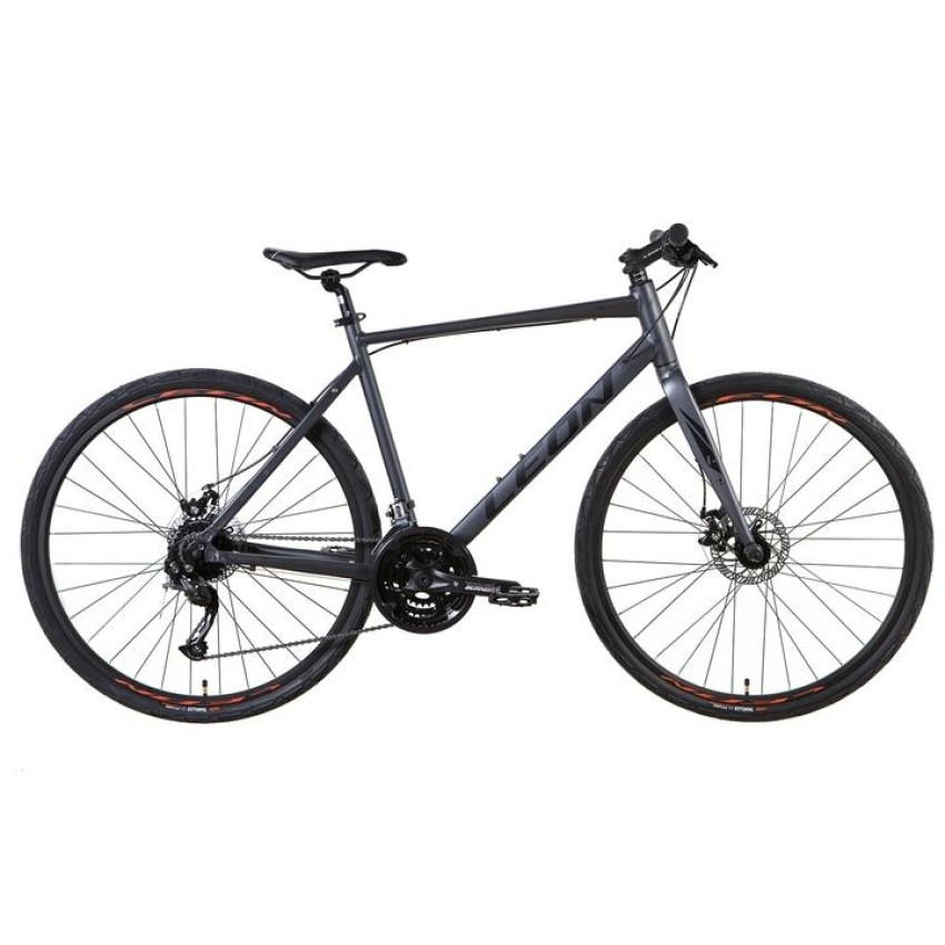 Велосипед 28" LEON HD-80 DD 2021 рама - 19" (графитовый с черным)
