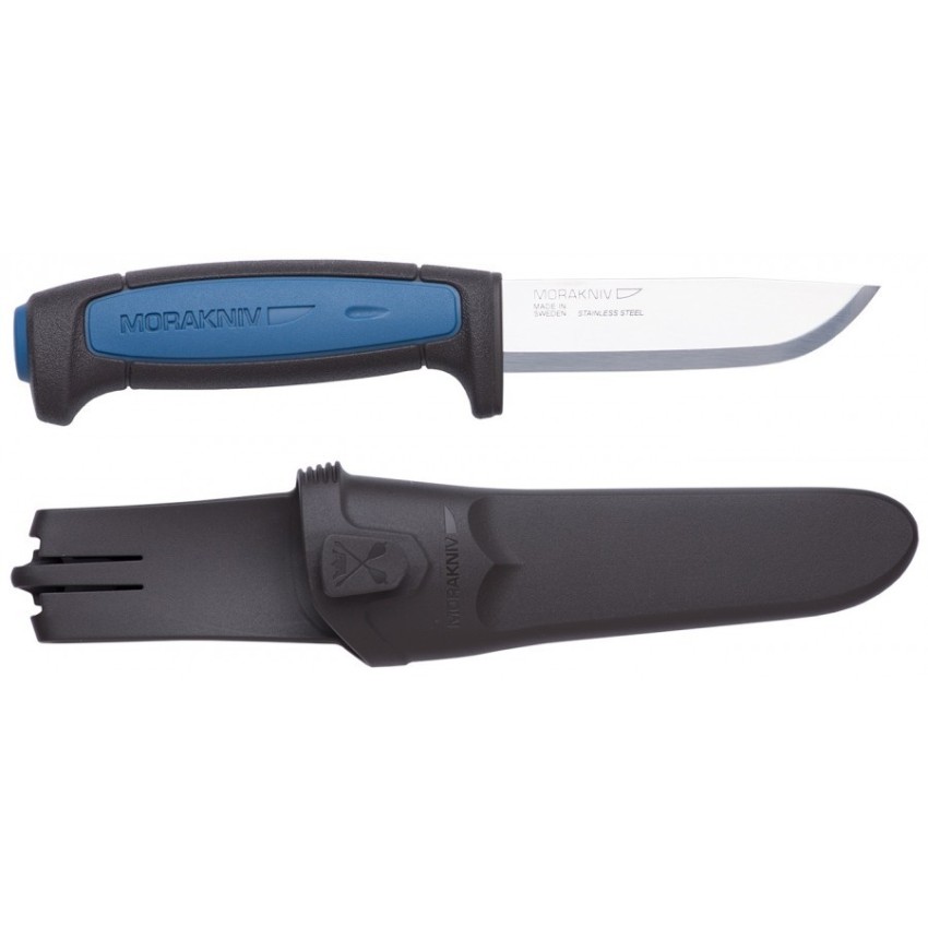 Нож Morakniv Pro S, нержавіюча сталь, резинова ручка з синьою вставкою