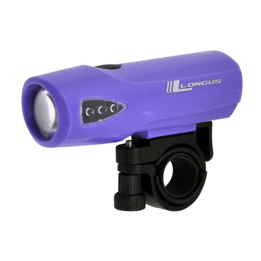 Свет передний LONGUS 1W LED 3 ф-ции фиолетовый