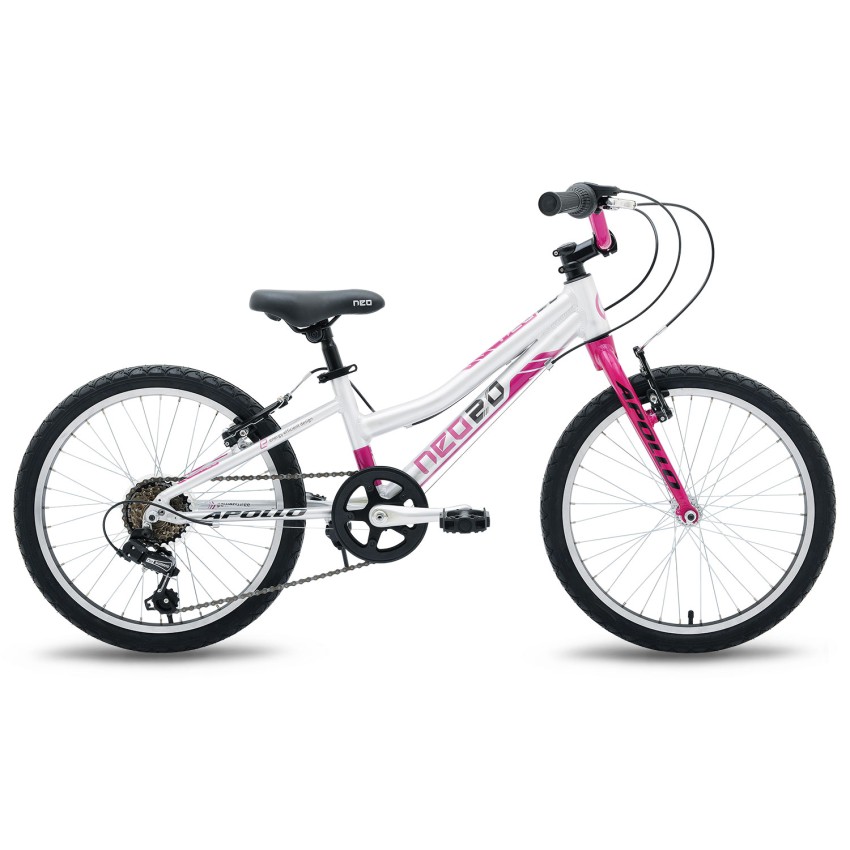 Велосипед 20" Apollo Neo 6s girls розовый/черный