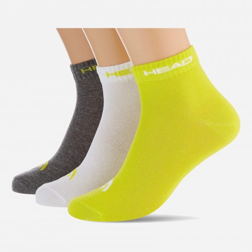 Шкарпетки Head QUARTER 3P UNISEX жовтий, сірий, білий Уні 43-46 (8720245075947)