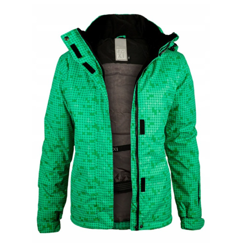 Куртка женская горнолыжная Foxi зеленая