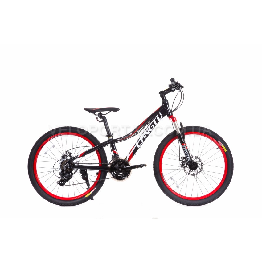 Велосипед 24" Langtu KLT700S Черный/ Красный