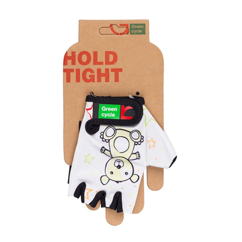 Перчатки Green Cycle NC-2532-2015 Kids без пальцев S белые