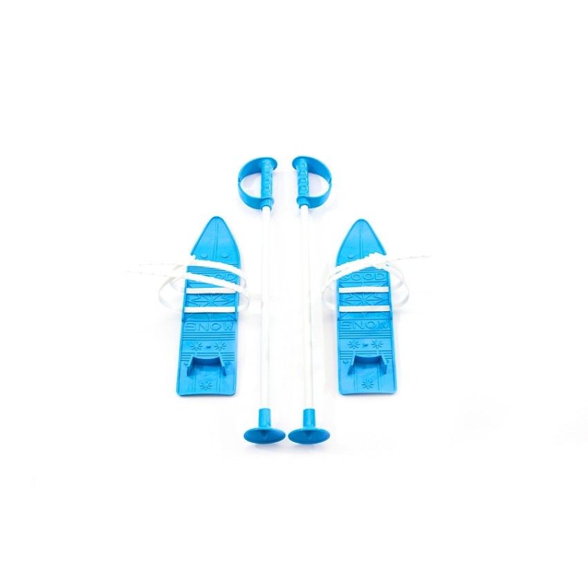 Лыжи с палками Marmat детские пласт., длина-40см синий