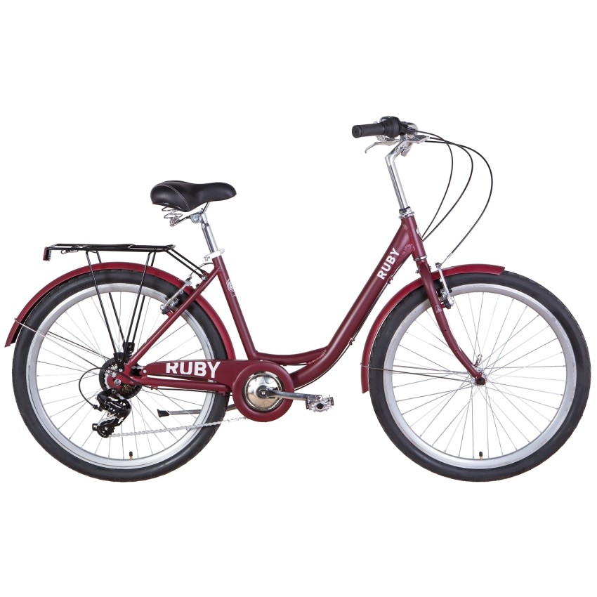 Велосипед 26" Dorozhnik RUBY 2022 (темно-красный)