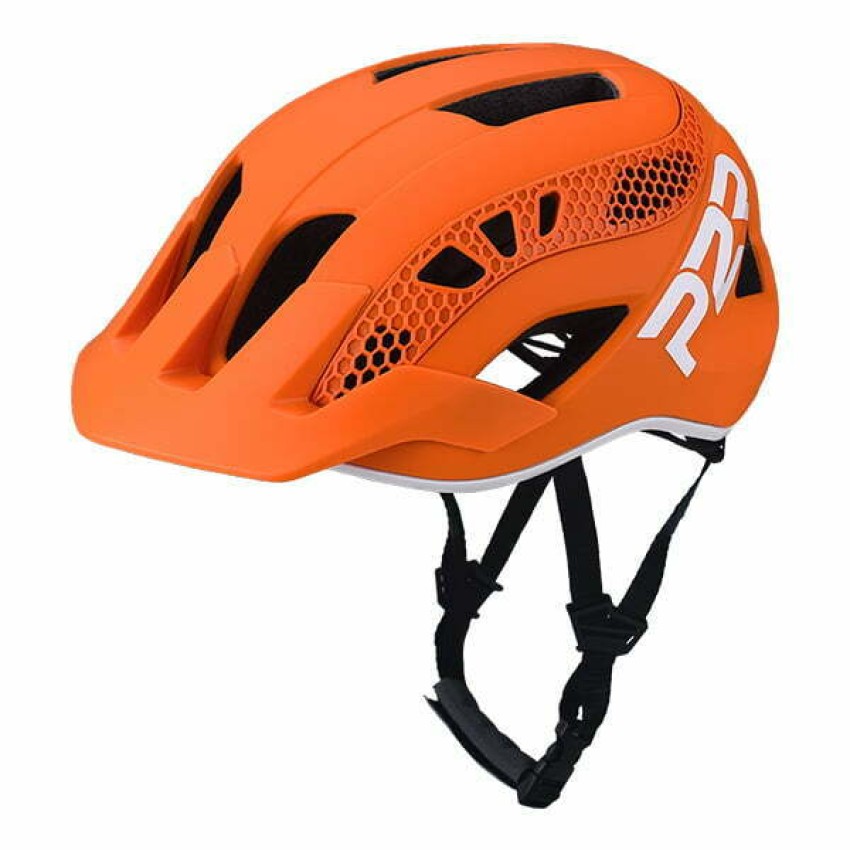 Шлем P2R ZENERO, S/M (55-58 см), Orange/White, матовый