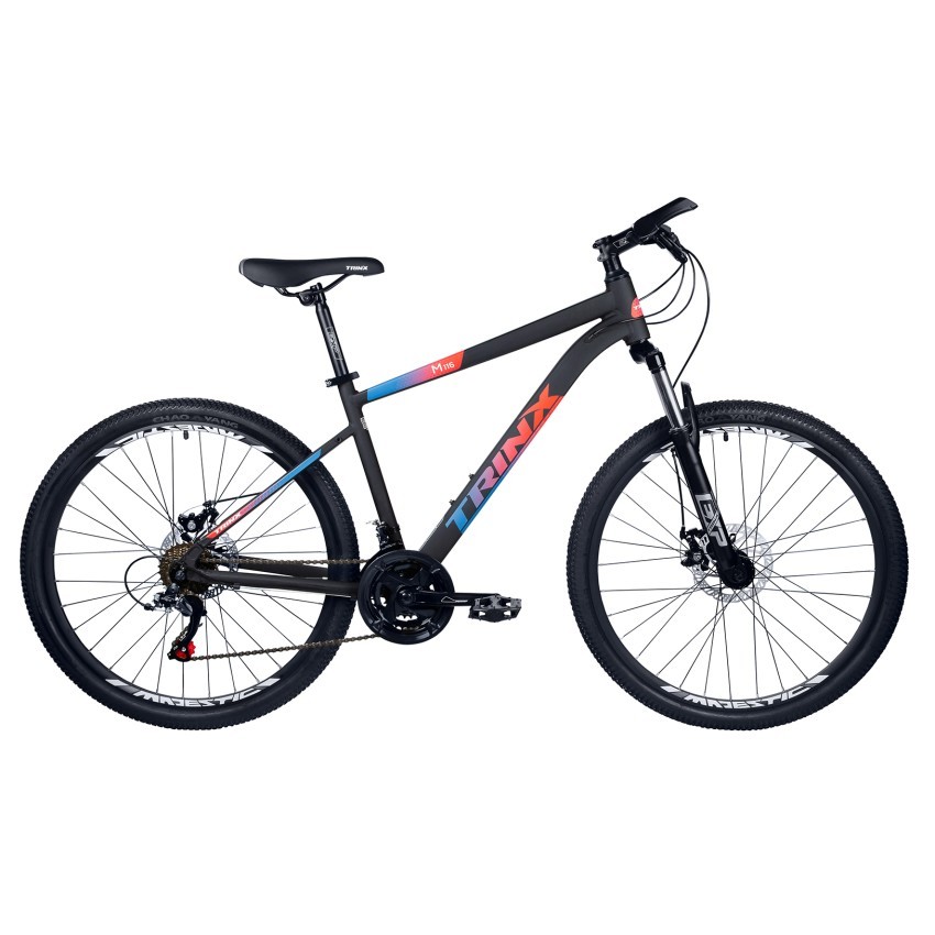 Велосипед 27,5" Trinx M116 2022 рама-19" Matt-Black-Blue-Red (10700165)