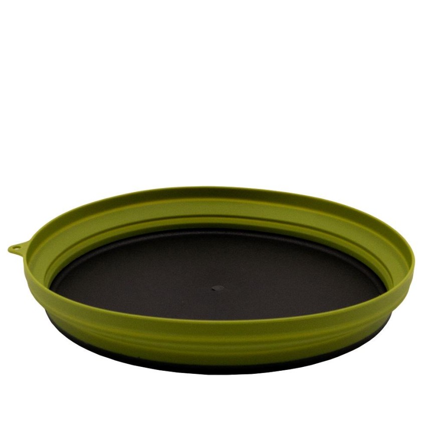 Тарелка TRAMP силиконовая с пластиковым дном 1070 мл, Зеленый