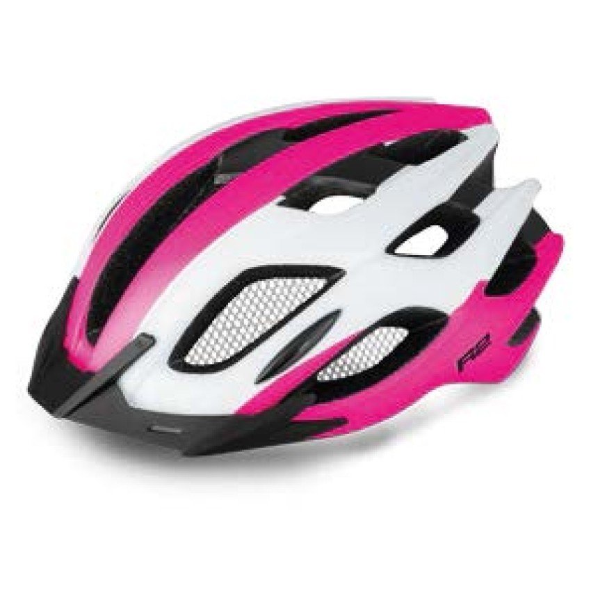 Шлем R2 TOUR белый/ розовый/ черный глянец M (55 - 58 см)