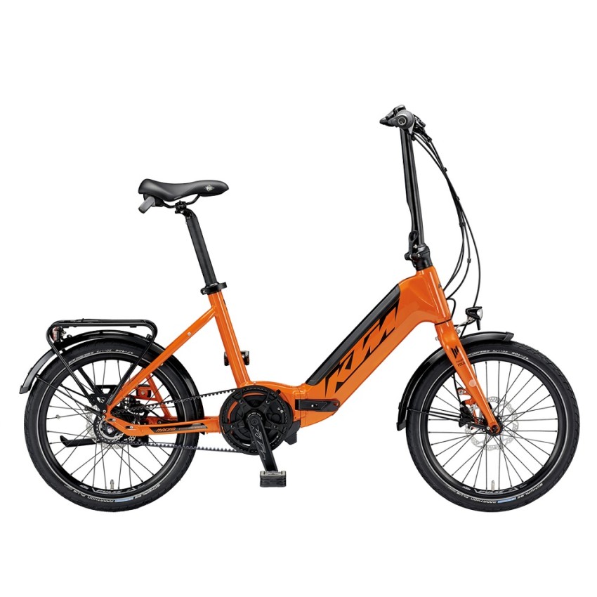 Электровелосипед KTM MACINA FOLD 20" помаранчевий (чорний), 2021