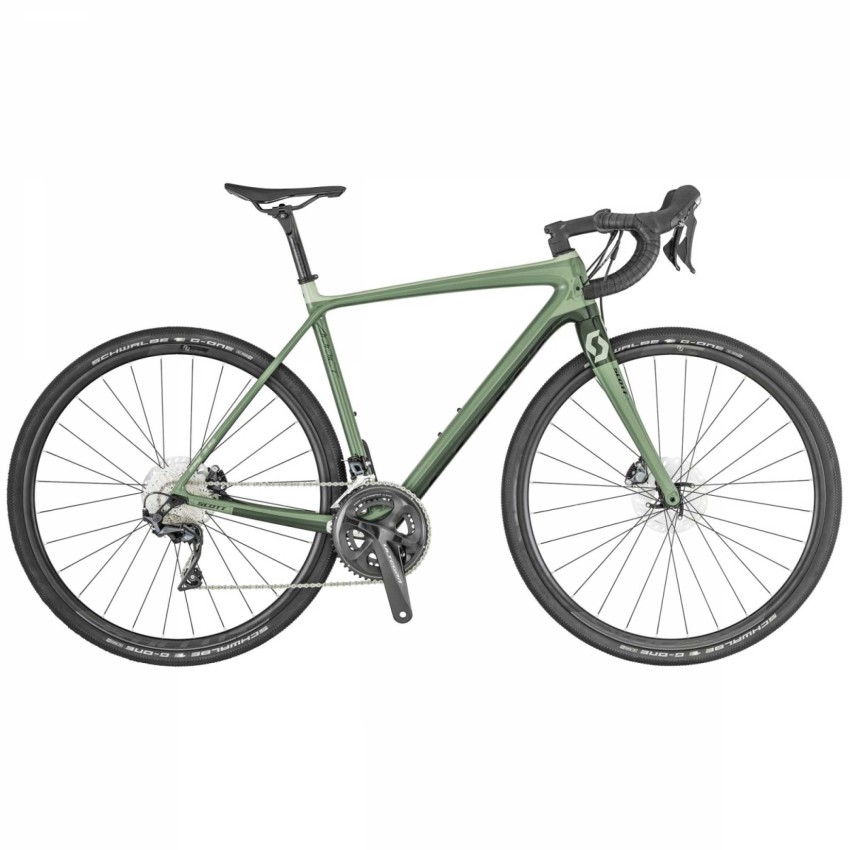 Велосипед Scott Addict Gravel 20 19 28" Зеленый рама - L