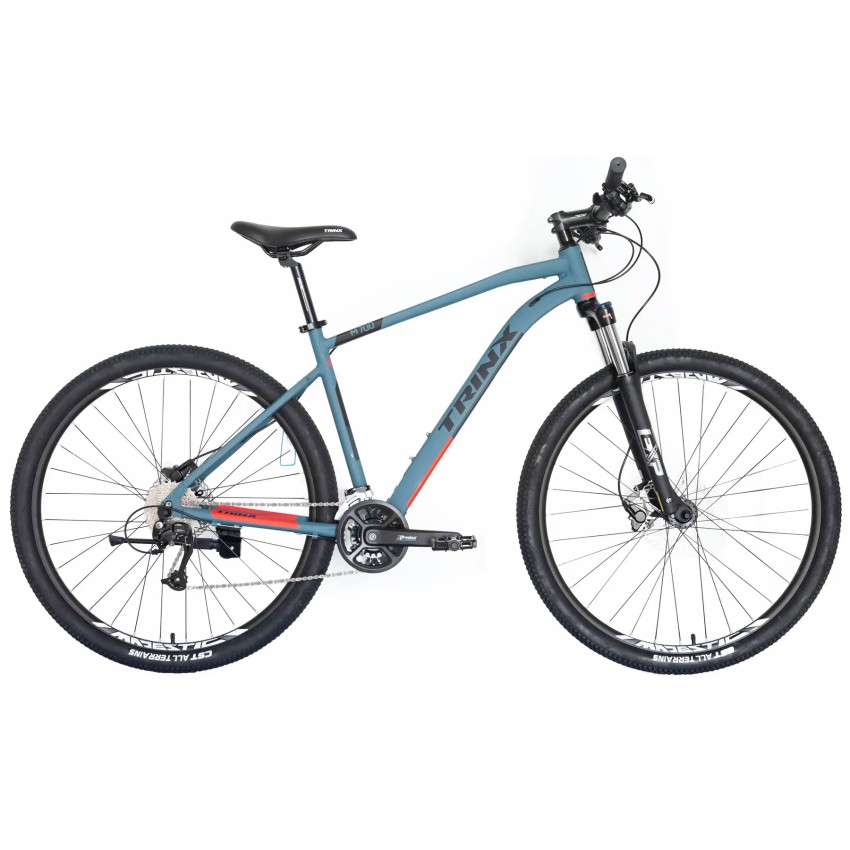 Велосипед 29" Trinx M700 Pro 2022 рама-17" Matt-Grey-Grey-Red M (10700071)