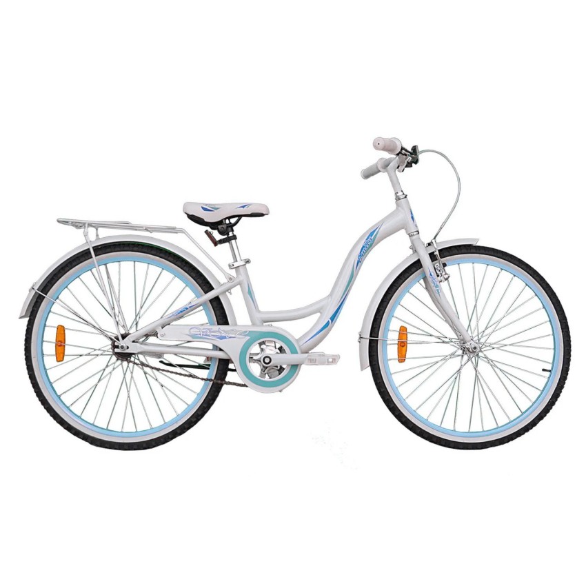 Велосипед VNC 24" Emily AC, 2419-FA-WB, white/blue (shiny), 28см