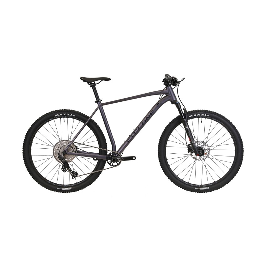Велосипед 29" CYCLONE ALX рама - M серый/фиолетовый матовый