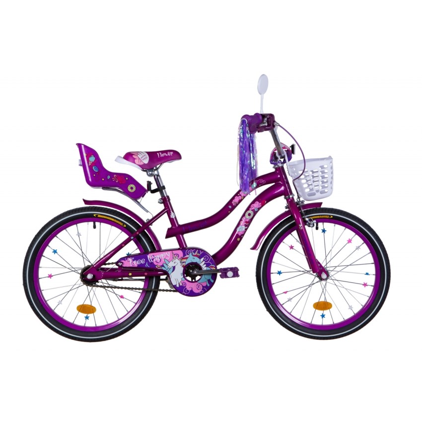 Велосипед 20" Formula FLOWER PREMIUM 2021 (перламутровий фиолетовый)