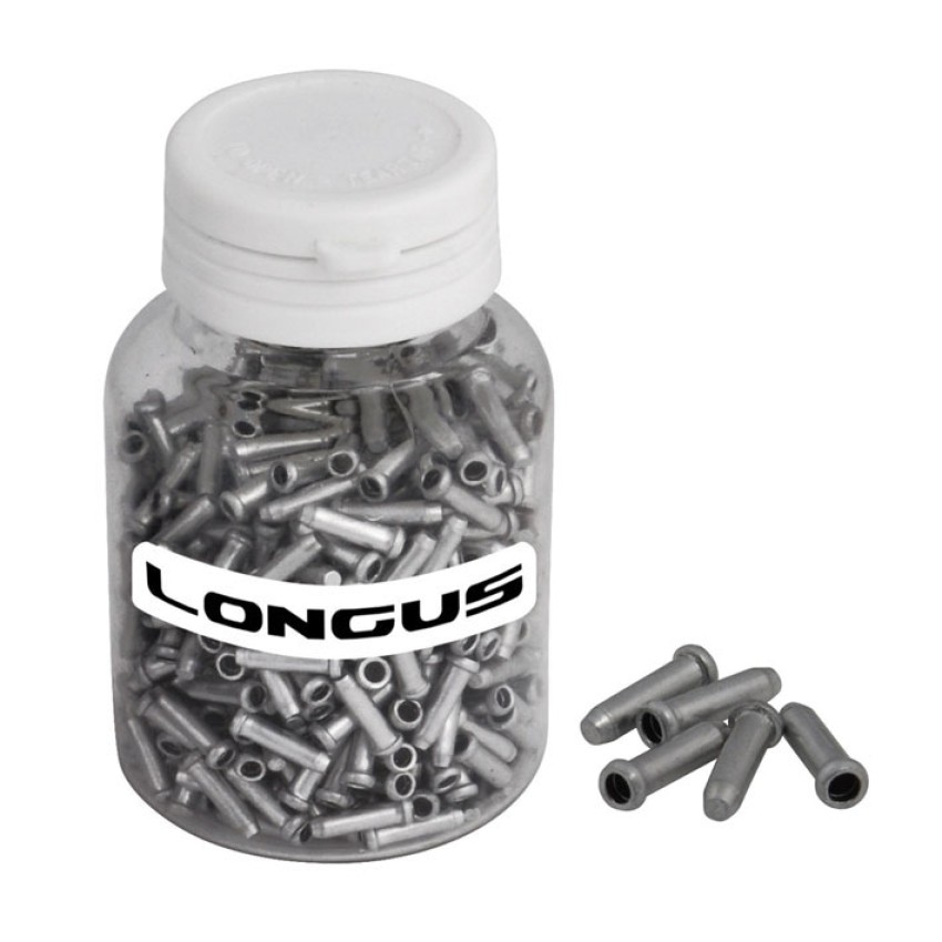 Концевик троса Longus, серебр (500шт)