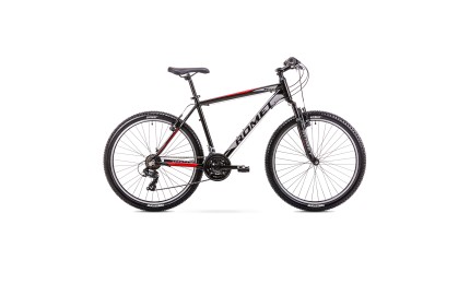 Велосипед ROMET Rambler R6.0 26" черно-красный 2021 рама S 14"