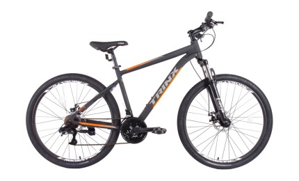 Велосипед 27,5" Trinx M100 Elite 2022 рама-18" Matt-Black-Grey-Orange (10700140)