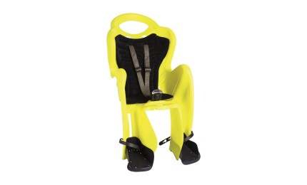 Сиденье задние Bellelli Mr Fox Relax Multifix до 22кг неоново-жёлтое с чёрной подкладкой (Hi Vision)
