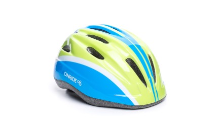 Шлем OnRide Clip детский, глянцевый, зелёный/голубой S (48-52 см)