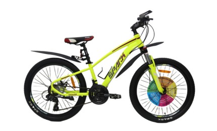 Велосипед 24" Spark Sharp рама-12" 2024 неоновый желтый