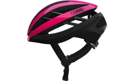 Велосипедний шолом ABUS AVENTOR чорно-рожевий L