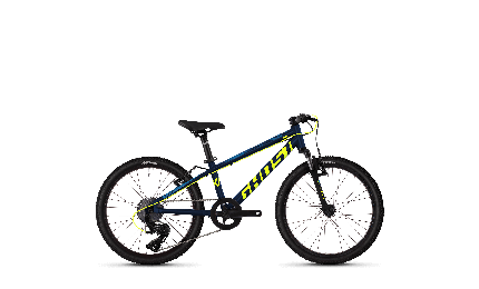 Велосипед Ghost Kato 2.0 20" черный-желтый-синий, 2019