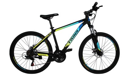 Горный велосипед MAJESTIC M100 Trinx 26"х19" рама 17 Matte-black-blue-yellow