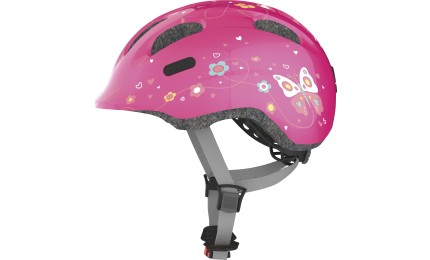 Шлем детский ABUS SMILEY v.2.0 бабочки, розовый M