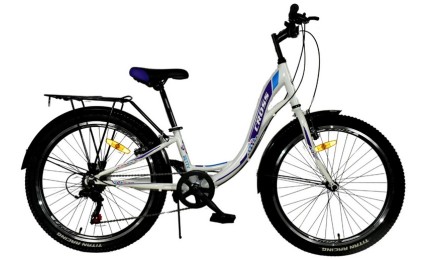 Велосипед 24" Cross Betty Рама-11" бело-фиолетовый