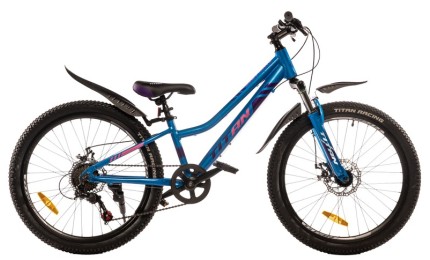 Велосипед 24" Titan Best Mate Рама-11" светло-голубовато-фиолетовый
