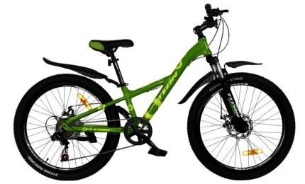 Велосипед 24" Titan Calypso Рама-11" зелено-желтый
