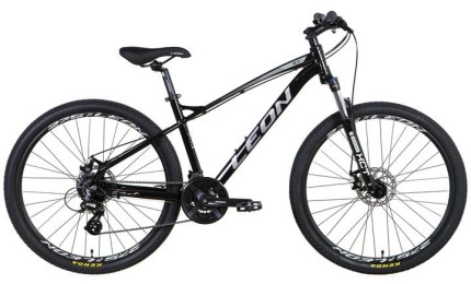 Велосипед 27,5" LEON XC-90 SE AM Hydraulic lock out DD 2022 рама - 16,5" (черно-белый c серым)