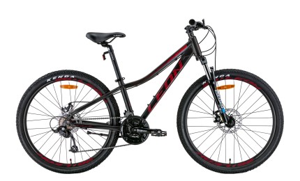 Велосипед 26" LEON SUPER JUNIOR AM DD 2022 рама - 13" (черный с красным)