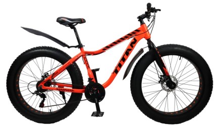 Велосипед 26" Titan Crossover Рама-17" помаранчево-чорний