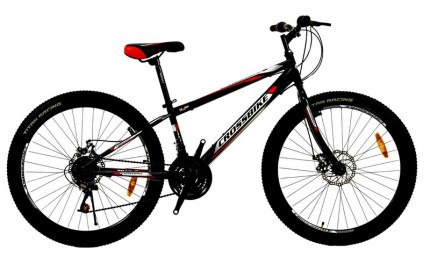 Велосипед 26" CrossBike Spark D-Al Рама - 13" черно-красный